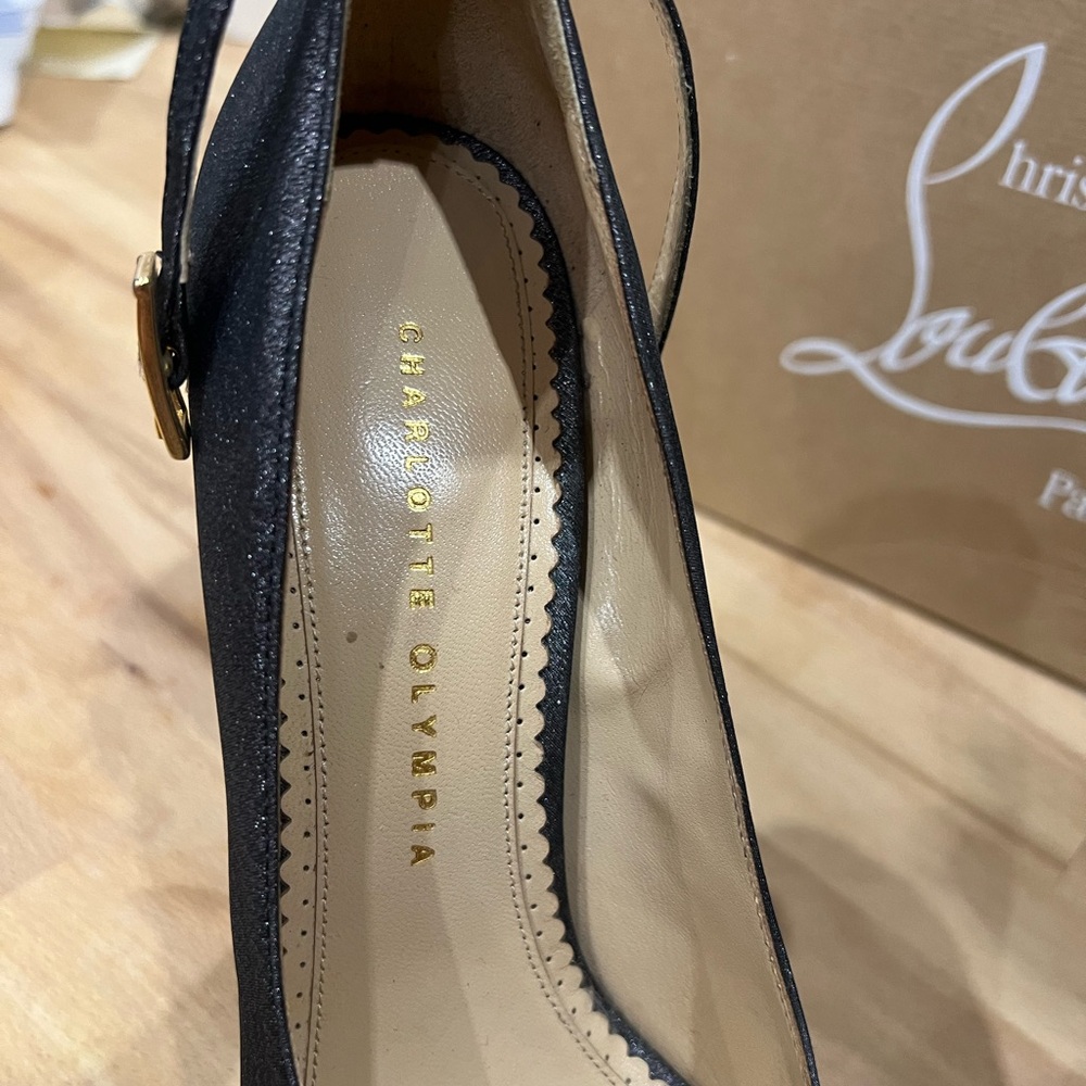 Charlotte Olympia Black Platform Heels - Picture 10 of 10